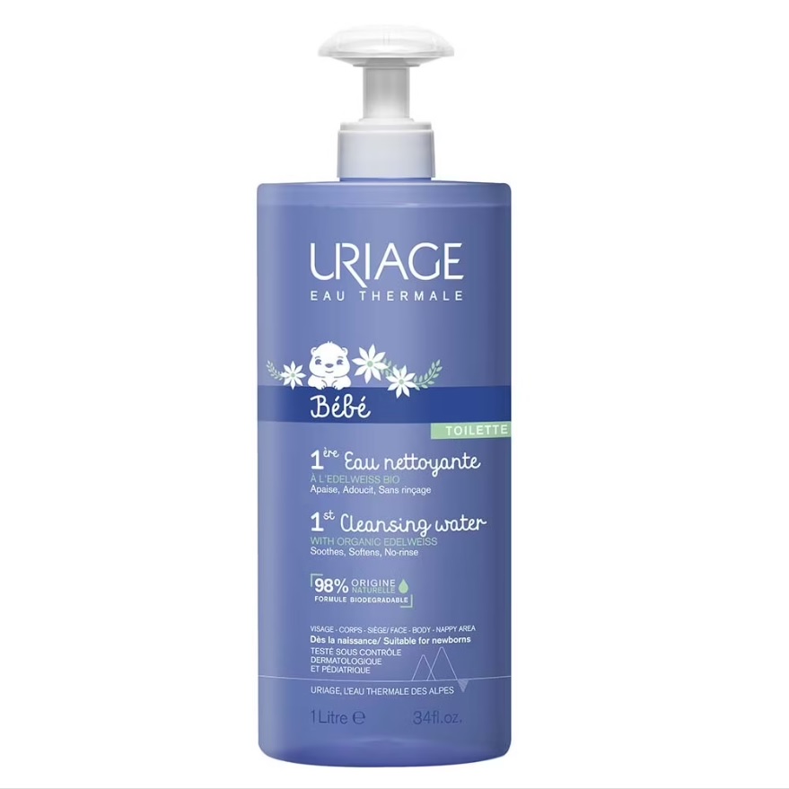 Uriage Bebe 1st Cleansing Water woda oczyszczająca dla dzieci bez spłukiwania 1000ml