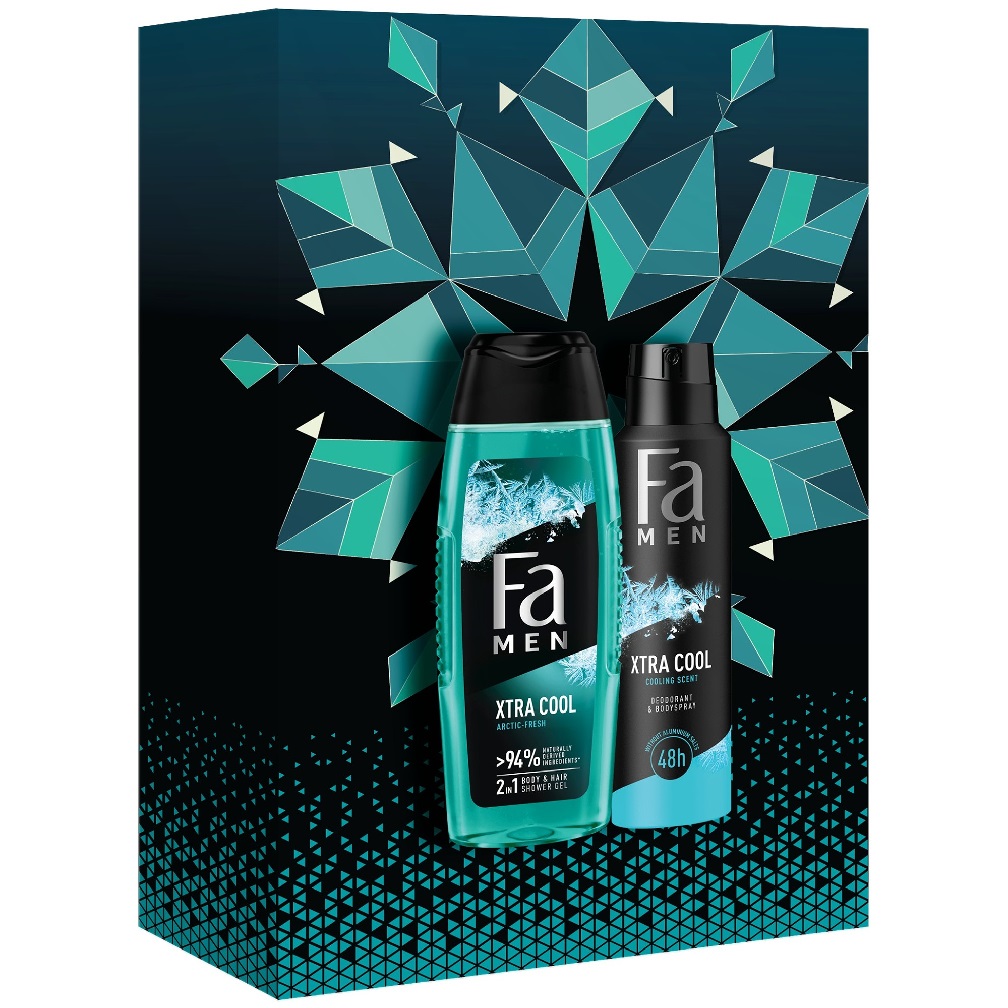 Fa Men Xtra Cool zestaw dezodorant w sprayu 150ml + żel pod prysznic 250ml (M)
