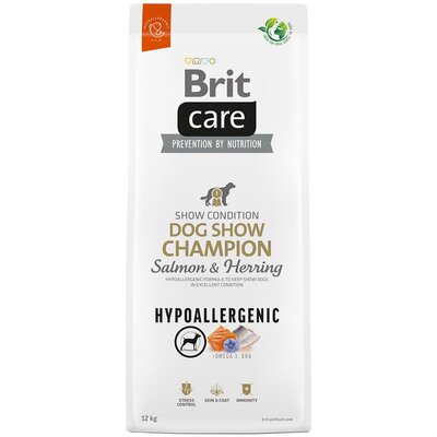 Brit Care Hypoallergenic Dog Show Champion, łosoś i śledź 12 kg