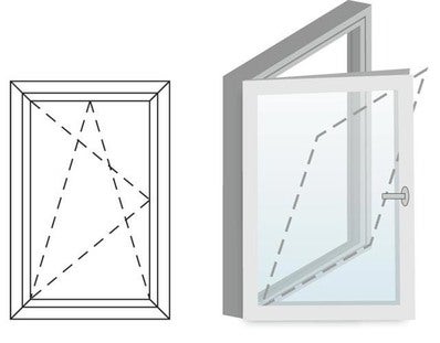 Okno fasadowe 3-szybowe PCV O15 rozwierno-uchylne jednoskrzydłowe lewe 865x1135 mm białe