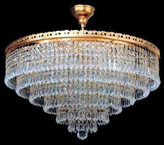 Plafon kryształowy na 9 żarówek - Elite Bohemia