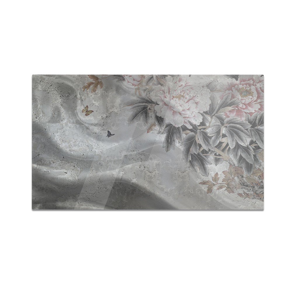 Szklana deska do krojenia HOMEPRINT Kwiat piwonii 60x52 cm