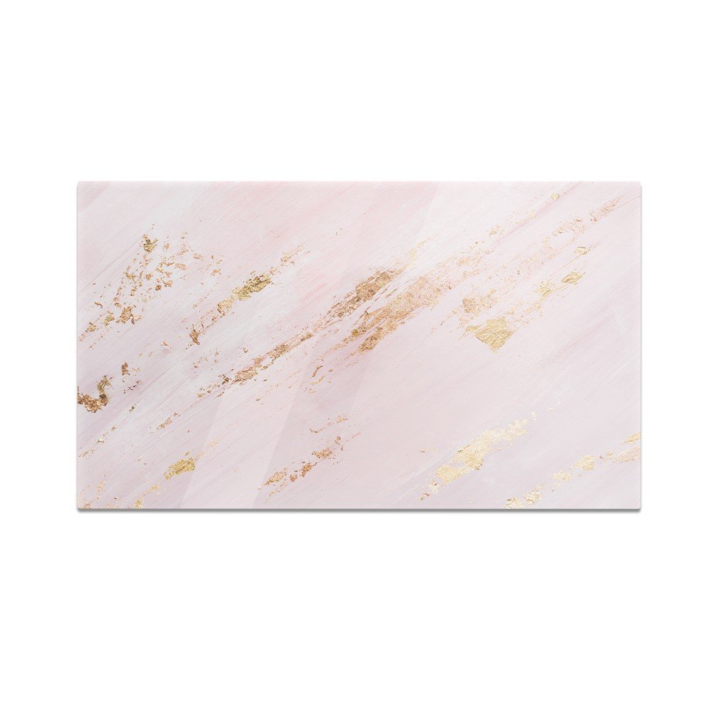 Szklana deska do krojenia HOMEPRINT Różowo złoty marmur 60x52 cm