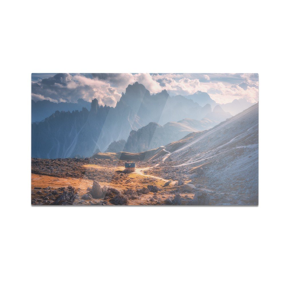Szklana deska do krojenia HOMEPRINT Dom w pięknej dolinie 60x52 cm