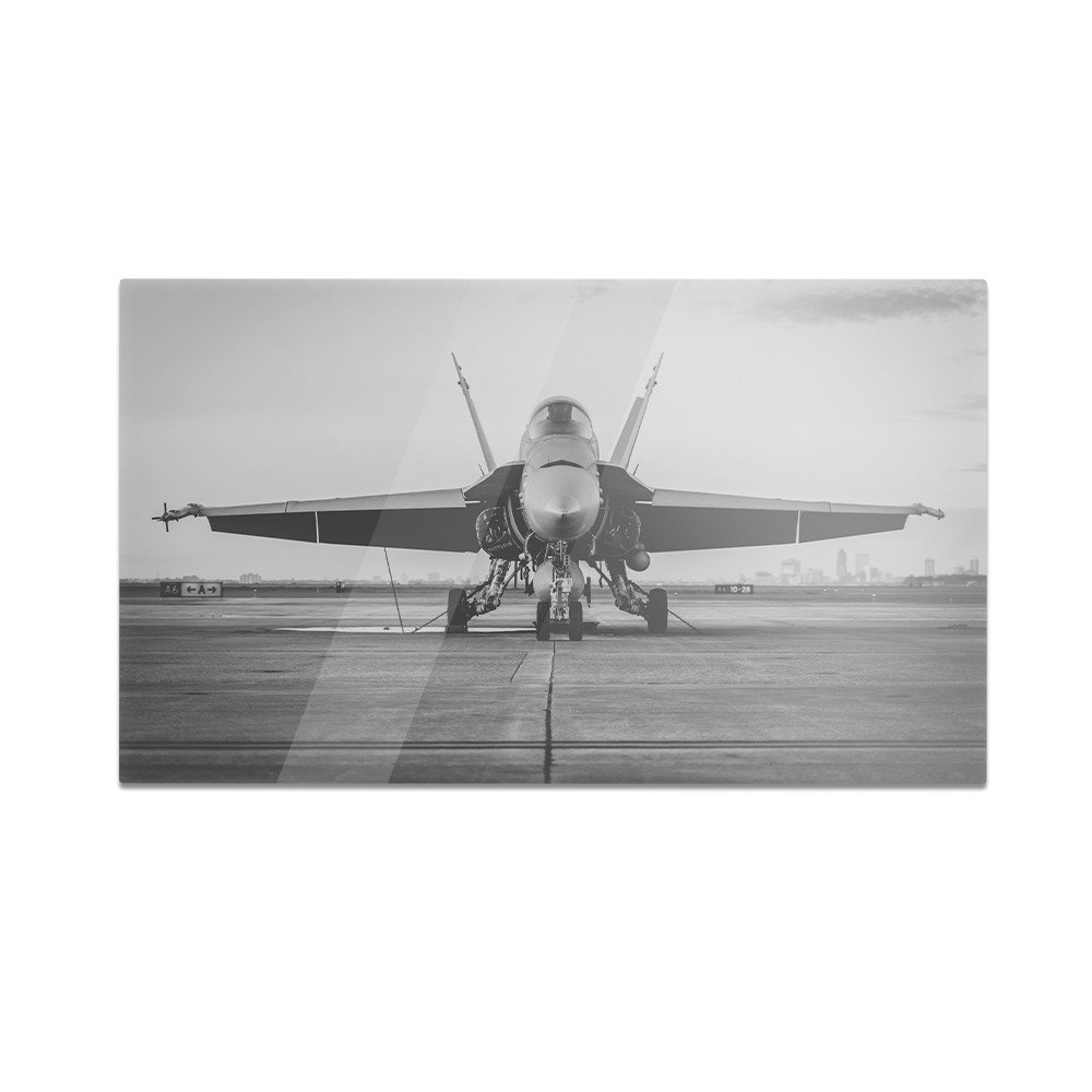 Szklana deska do krojenia HOMEPRINT Myśliwiec F/A-18 60x52 cm