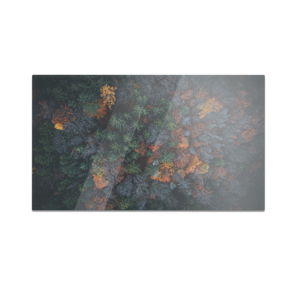 Szklana deska do krojenia HOMEPRINT Widok z góry na las 60x52 cm