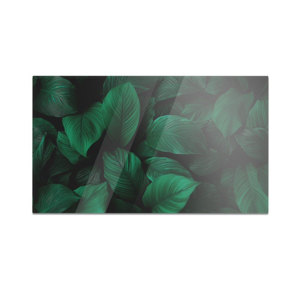 Szklana deska do krojenia HOMEPRINT Zielone liście 60x52 cm