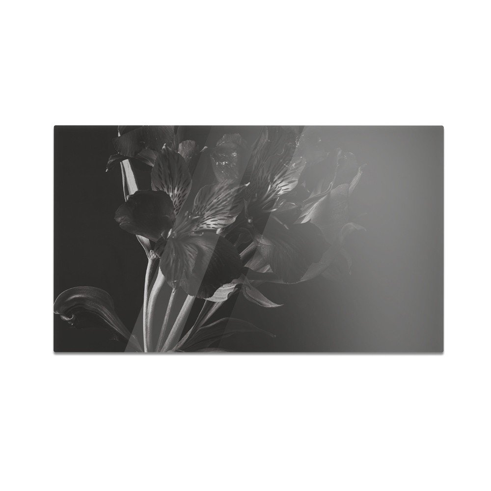 Szklana deska do krojenia HOMEPRINT Monochromatyczne kwiaty 60x52 cm