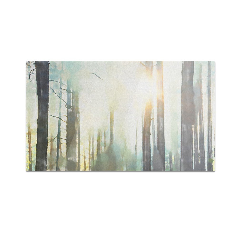 Szklana deska do krojenia HOMEPRINT Ilustracja las o poranku 60x52 cm