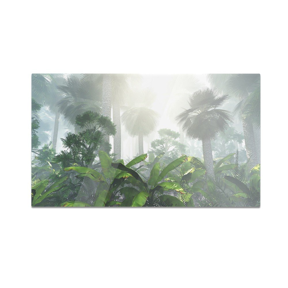 Szklana deska do krojenia HOMEPRINT Kokosowe palmy 60x52 cm