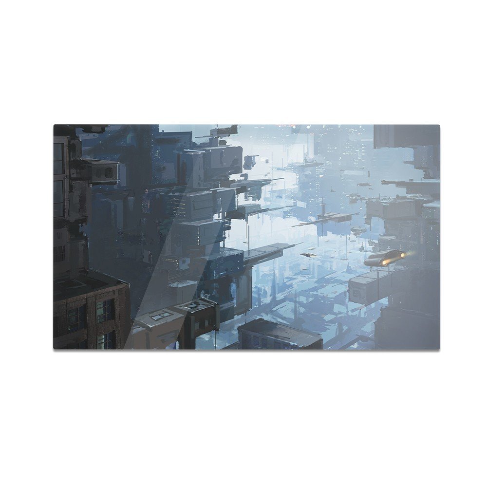 Szklana deska do krojenia HOMEPRINT Miasto przyszłości 60x52 cm