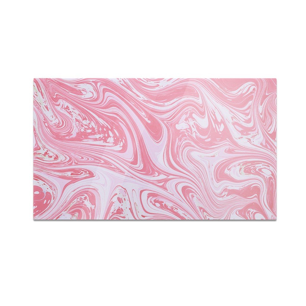Szklana deska do krojenia HOMEPRINT Oryginalny różowy marmur 60x52 cm
