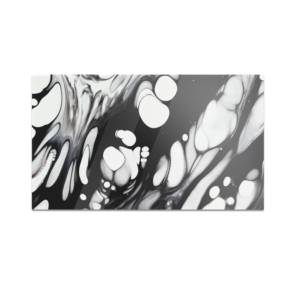 Szklana deska do krojenia HOMEPRINT Czarny efektowny marmur 60x52 cm