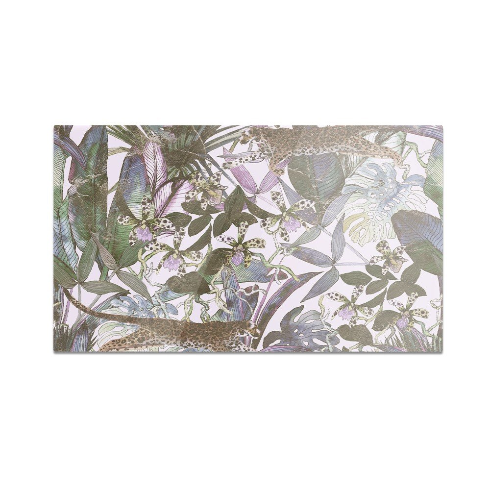 Szklana deska kuchenna HOMEPRINT Tropikalne kwiaty egzotyczne 60x52 cm