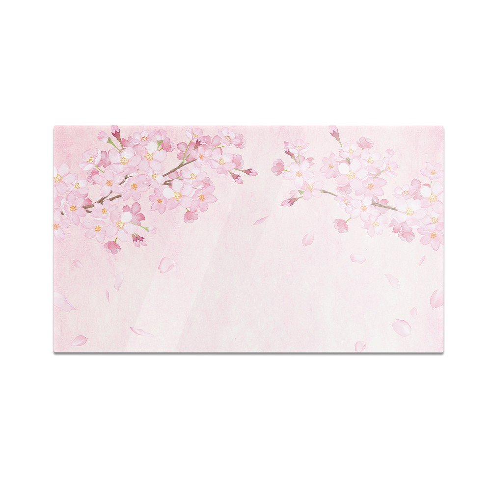 Szklana deska kuchenna HOMEPRINT Kwiat wiśni na różowym tle 60x52 cm