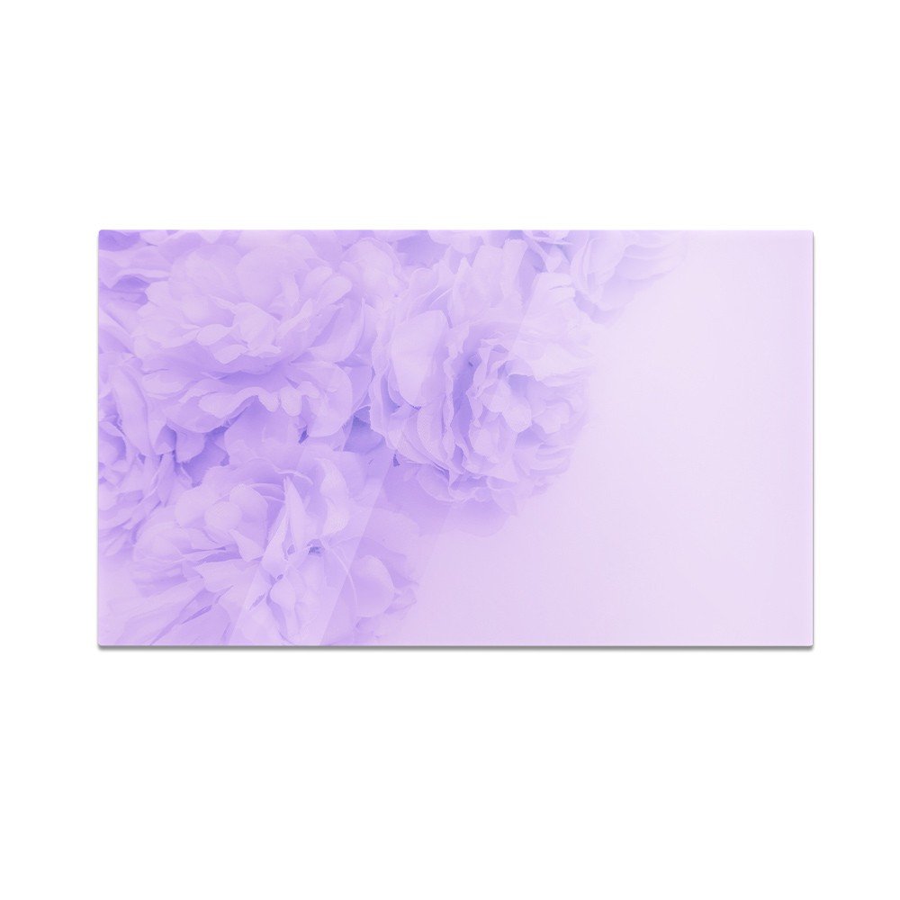 Szklana deska kuchenna HOMEPRINT Fioletowe kwity róży 60x52 cm