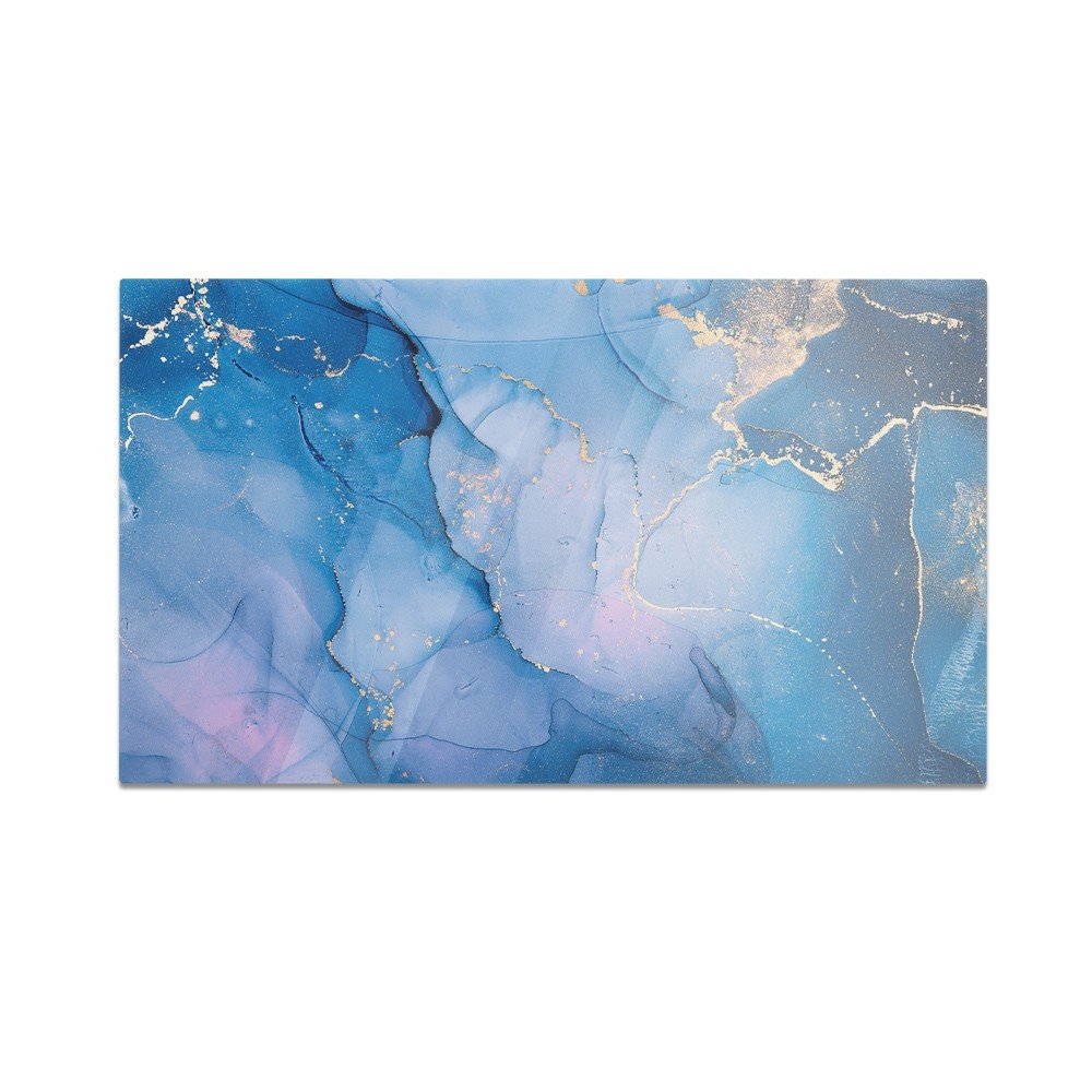 Szklana deska kuchenna HOMEPRINT Marmur fioletowo niebieski 60x52 cm