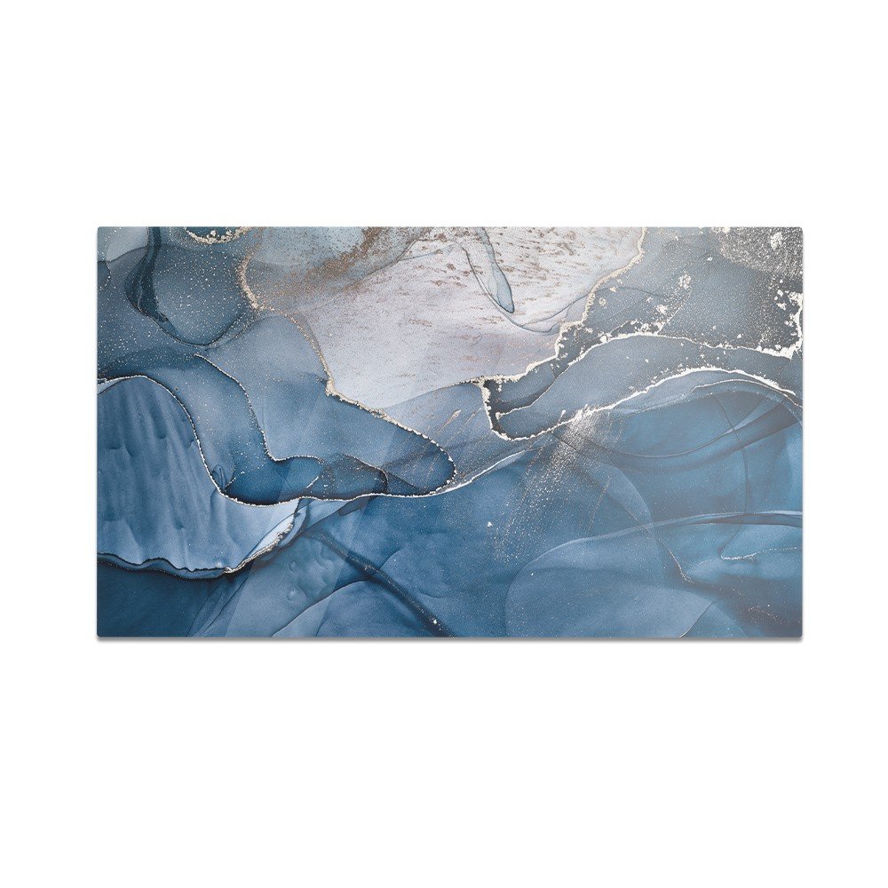 Szklana deska kuchenna HOMEPRINT Marmur ciemno niebieski 60x52 cm