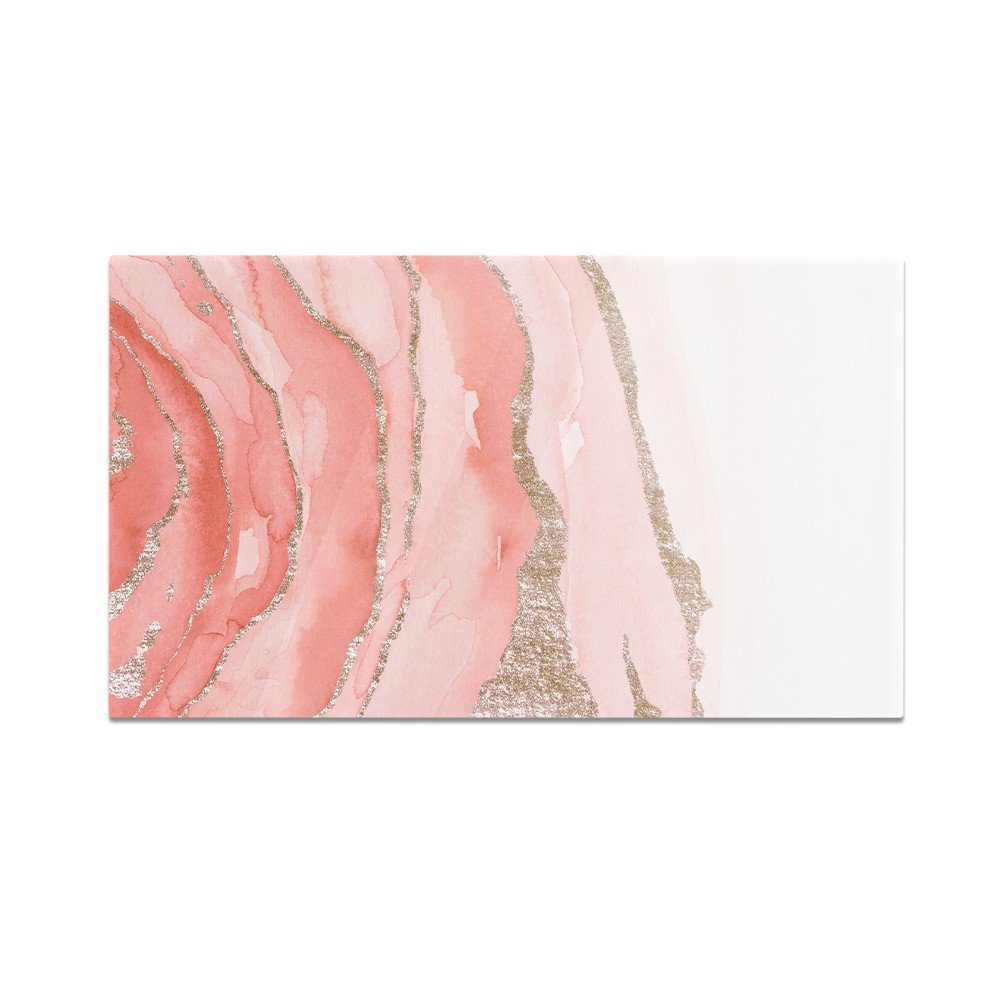 Szklana deska kuchenna HOMEPRINT Róż biel i brokat 60x52 cm