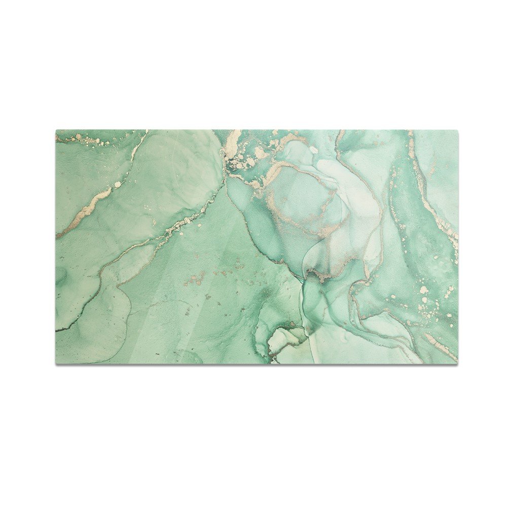 Szklana deska kuchenna HOMEPRINT Zielony kamień agatu 60x52 cm