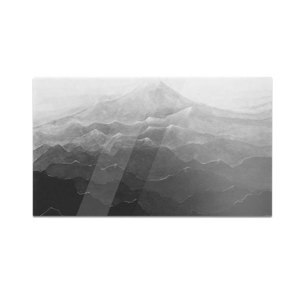 Szklana deska kuchenna HOMEPRINT Szare pasmo górskie 60x52 cm
