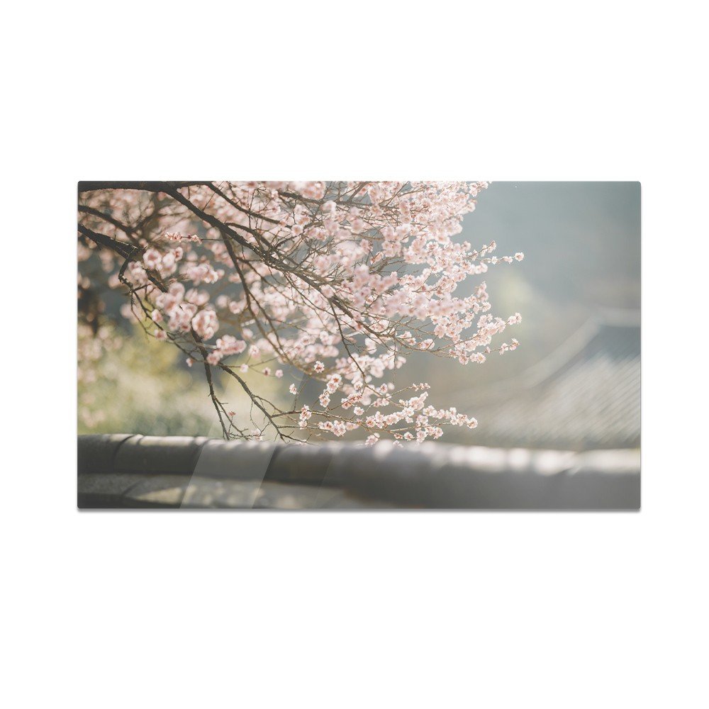 Szklana deska kuchenna HOMEPRINT Kwiat wiśni 60x52 cm