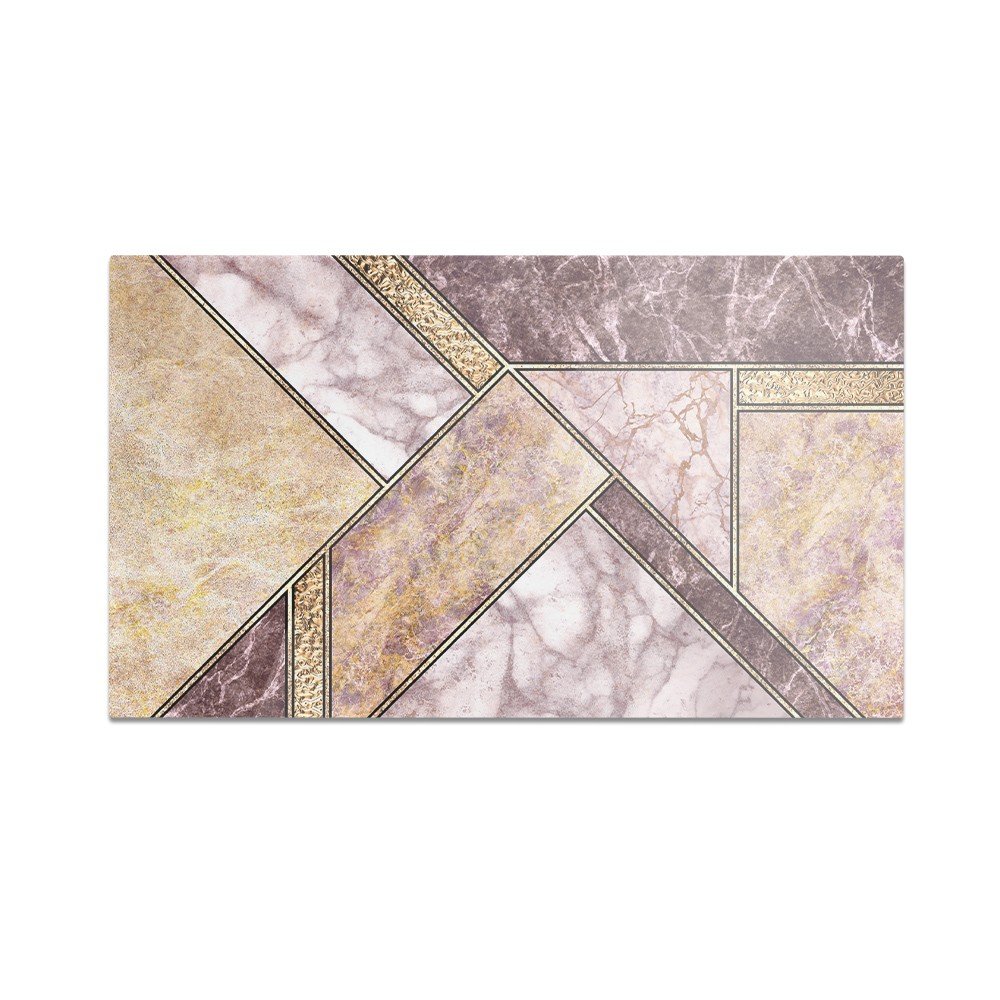 Szklana deska kuchenna HOMEPRINT Geometryczny marmur 60x52 cm