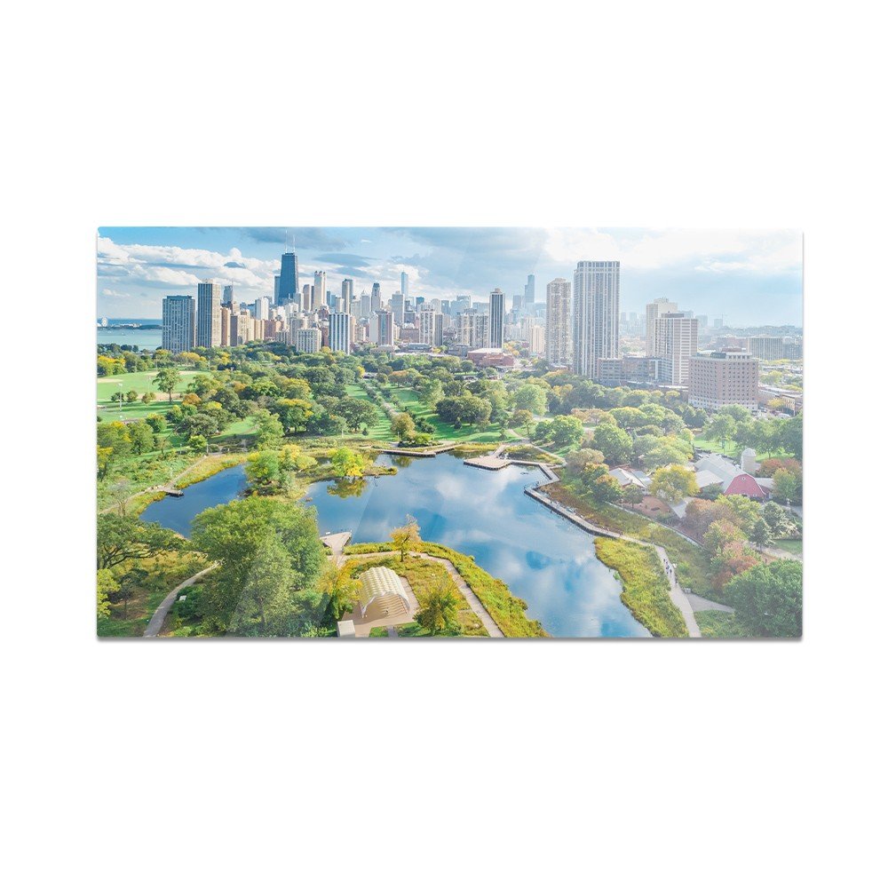 Szklana deska kuchenna HOMEPRINT Krajobraz Chicago 60x52 cm