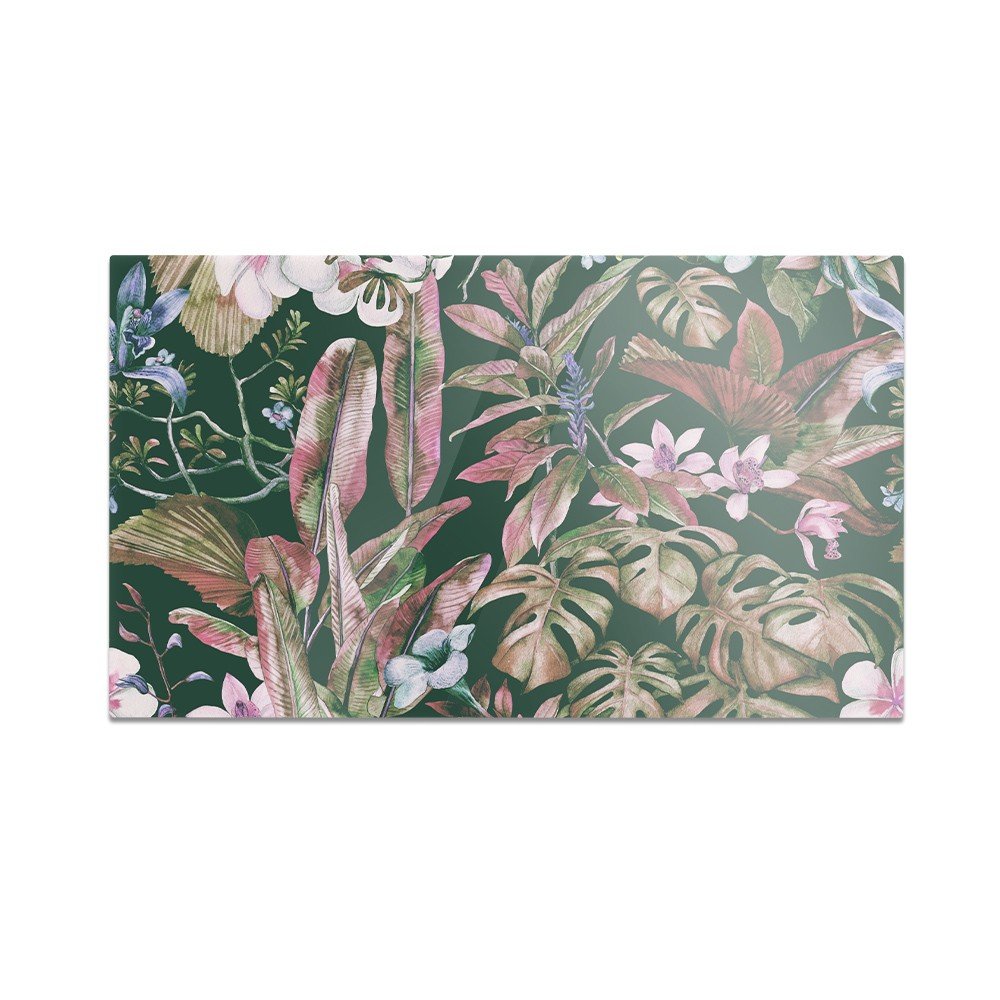Szklana deska kuchenna HOMEPRINT Tropikalna roślinność 60x52 cm