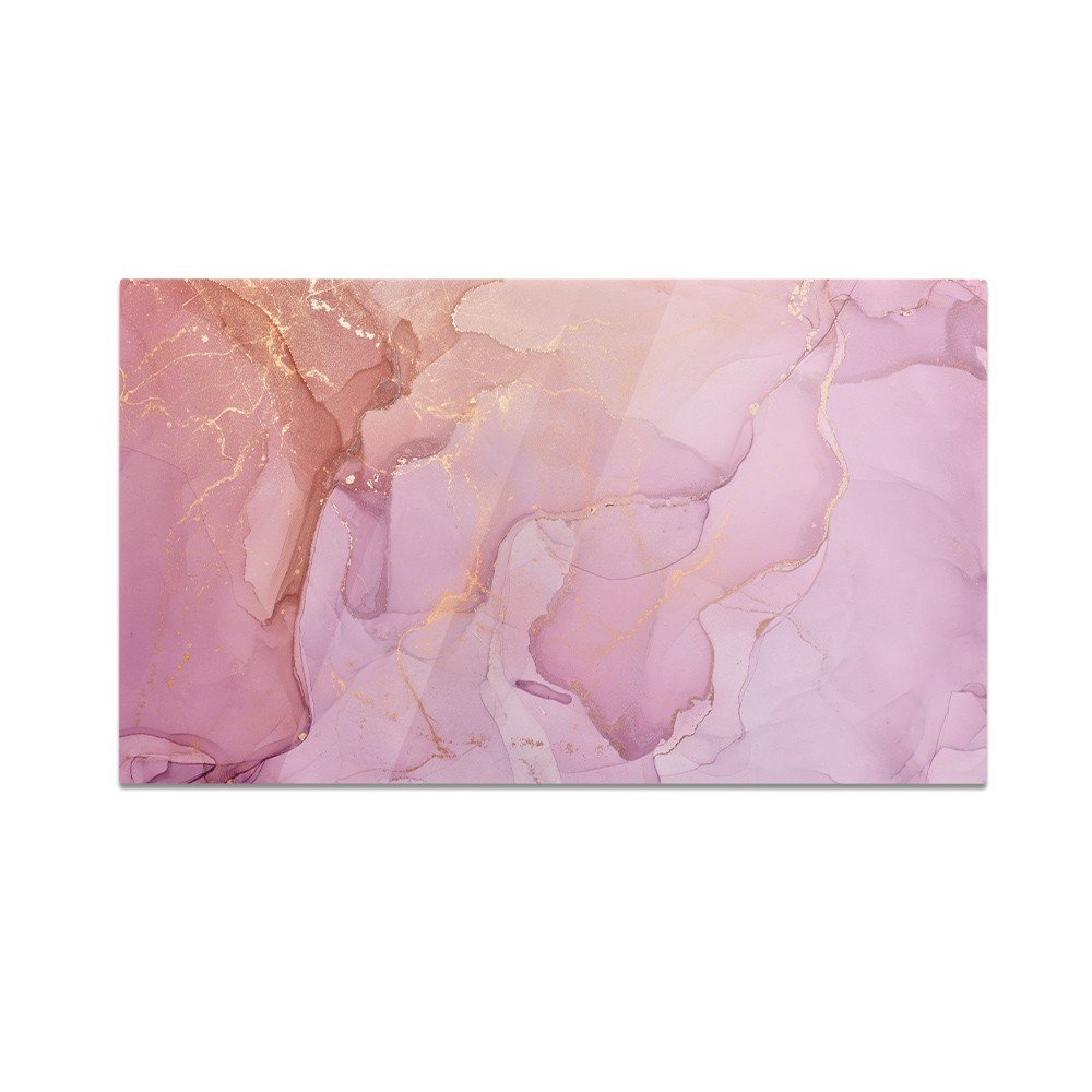 Szklana deska kuchenna HOMEPRINT Różowe tło płynnego akrylu 60x52 cm