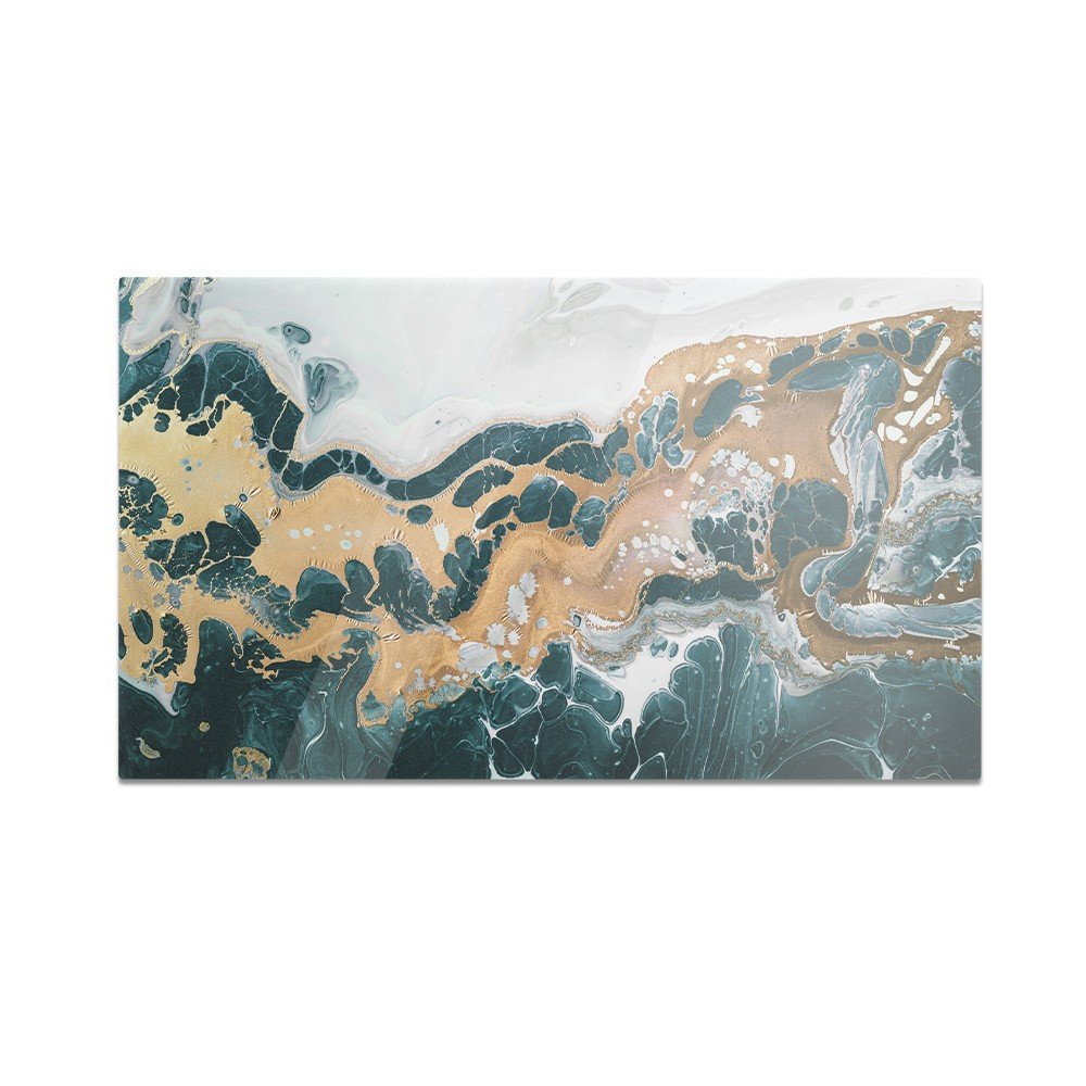 Szklana deska kuchenna HOMEPRINT Marmur ze złotem 60x52 cm