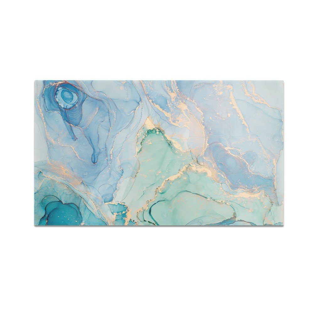 Szklana deska kuchenna HOMEPRINT Zielono-niebieskie plamy 60x52 cm