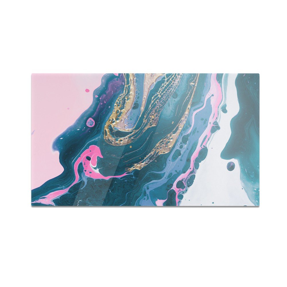 Szklana deska kuchenna HOMEPRINT Płynna sztuka 60x52 cm