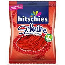 HITSCHIES ŻELKI TRUSKAWKOWE SZNURKI 125G