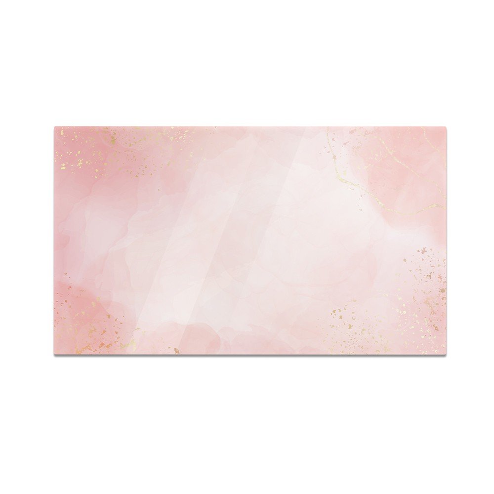 Szklana deska kuchenna HOMEPRINT Pastelowy róż, marmur 60x52 cm