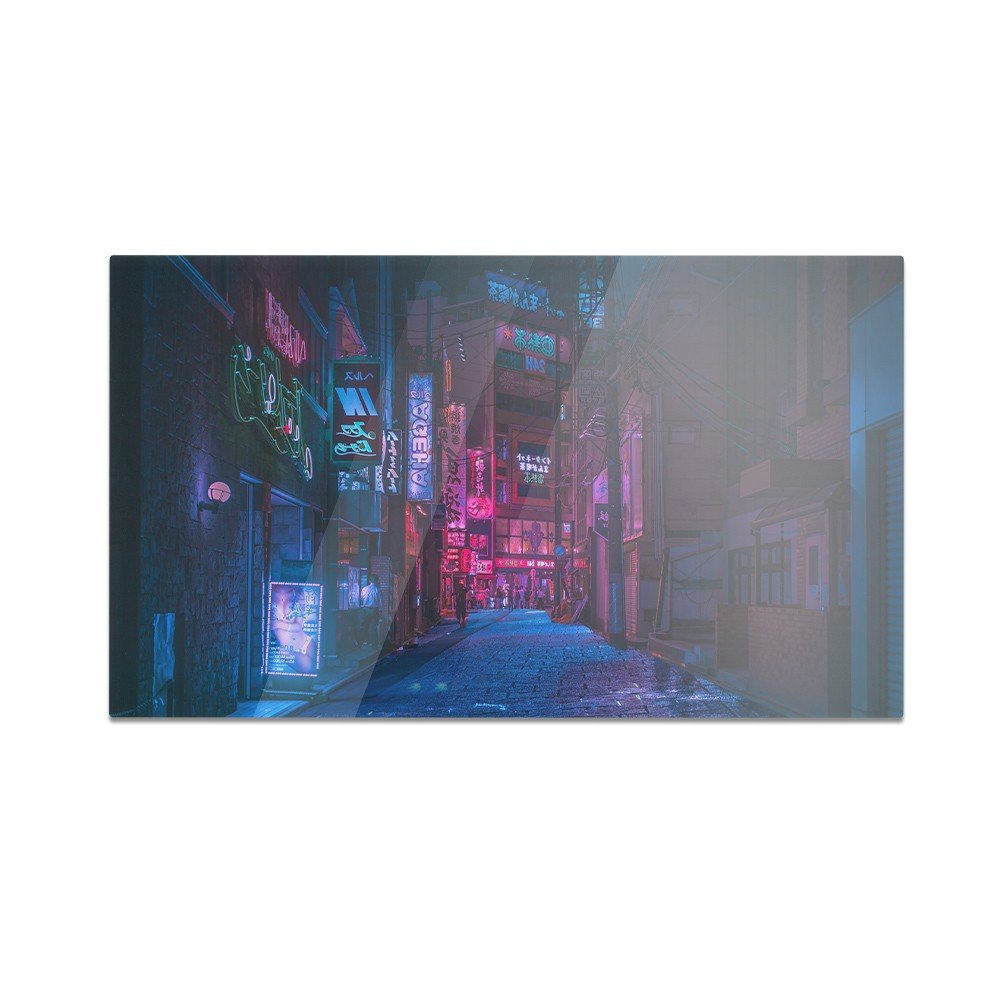 Szklana deska kuchenna HOMEPRINT Ciemna uliczka w Tokio 60x52 cm