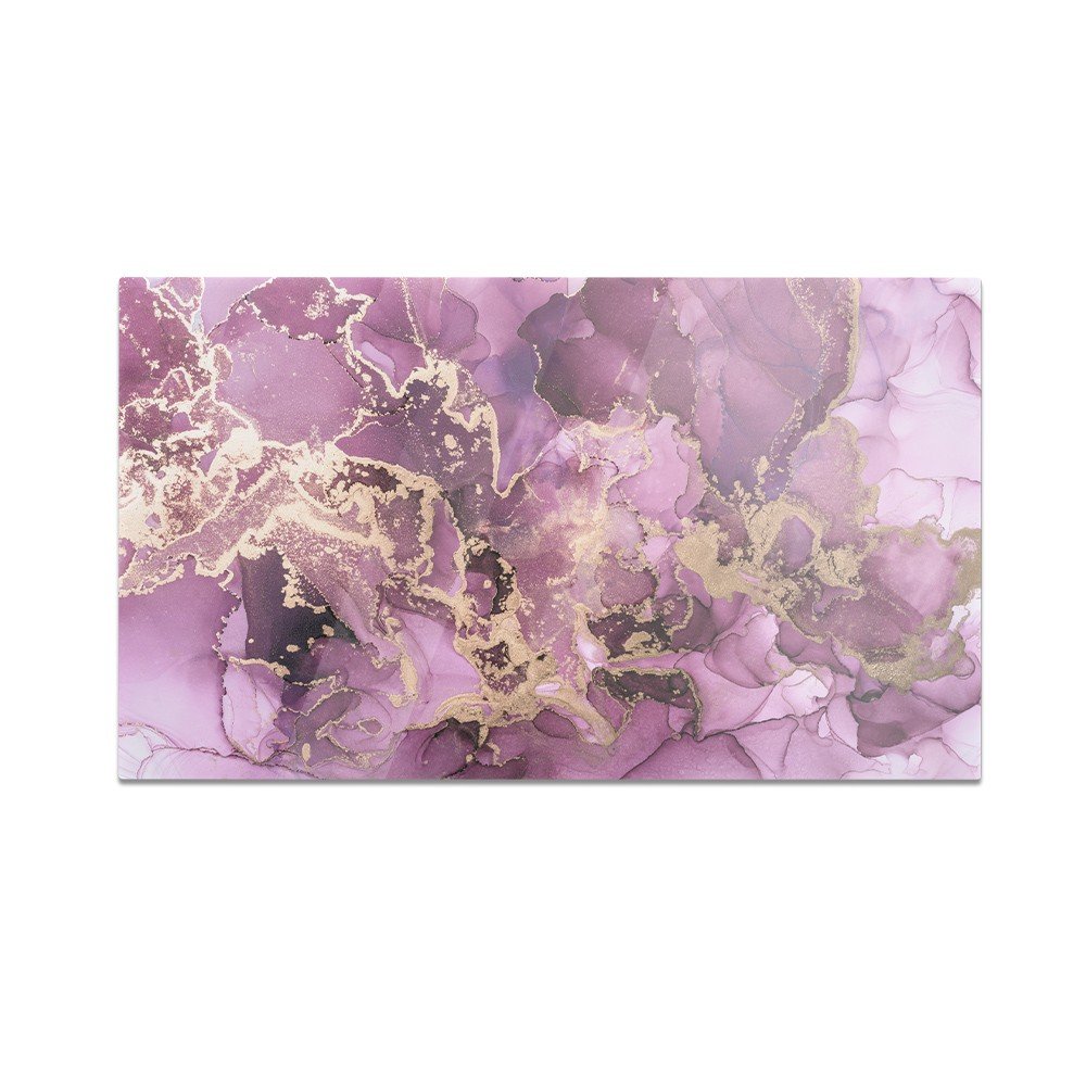Szklana deska kuchenna HOMEPRINT Różowo złoty atrament 60x52 cm