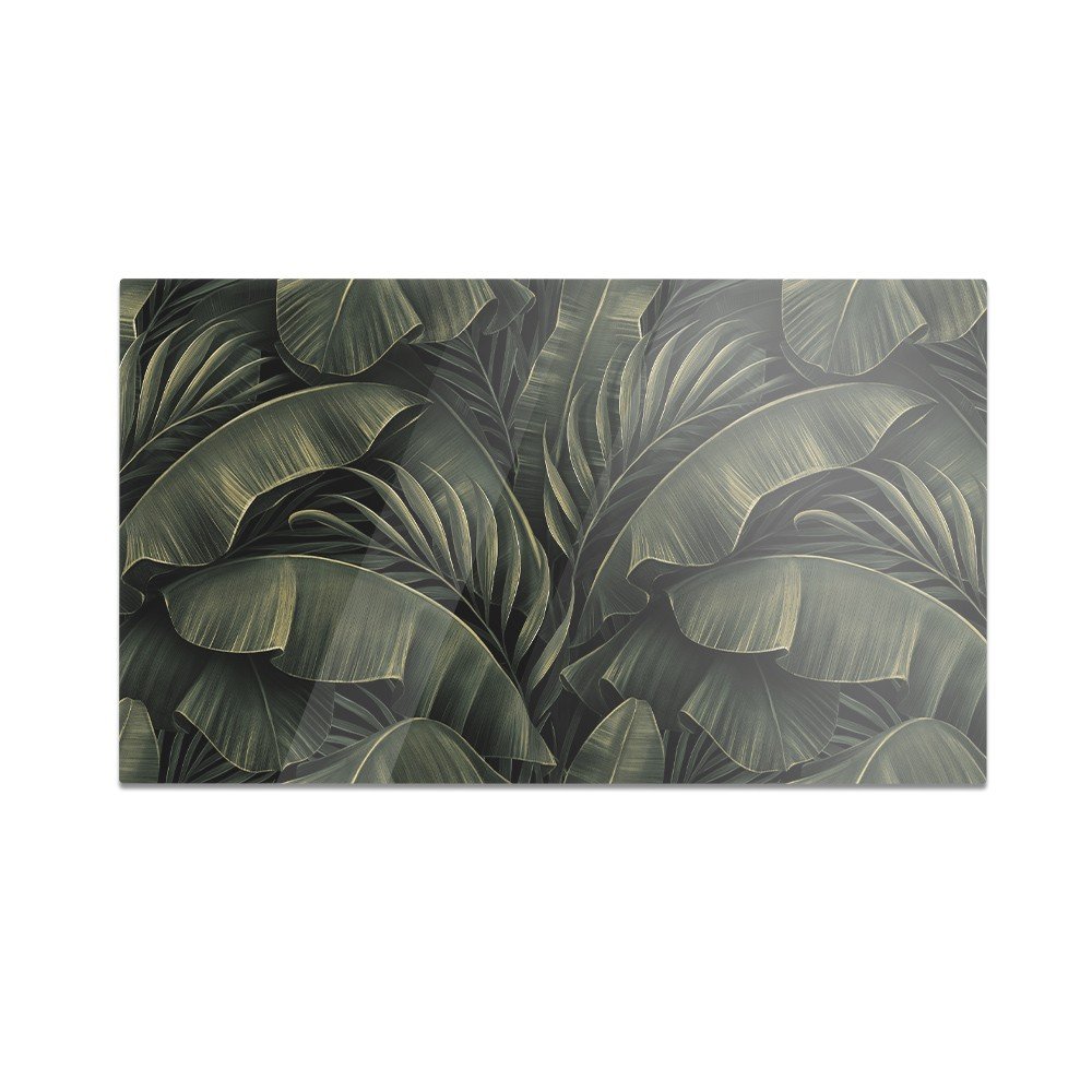 Szklana deska kuchenna HOMEPRINT Malowane liście 60x52 cm