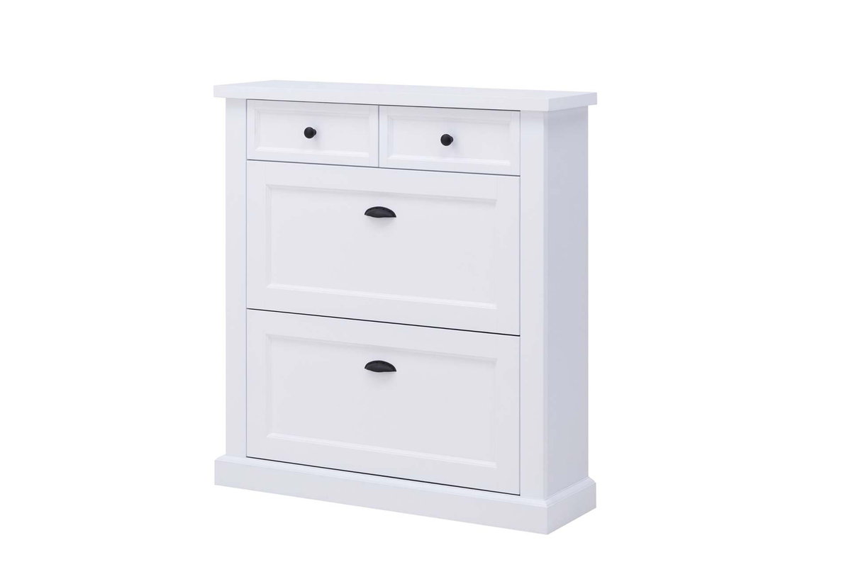 Szafka na buty biała z szufladkami MARSYLIA