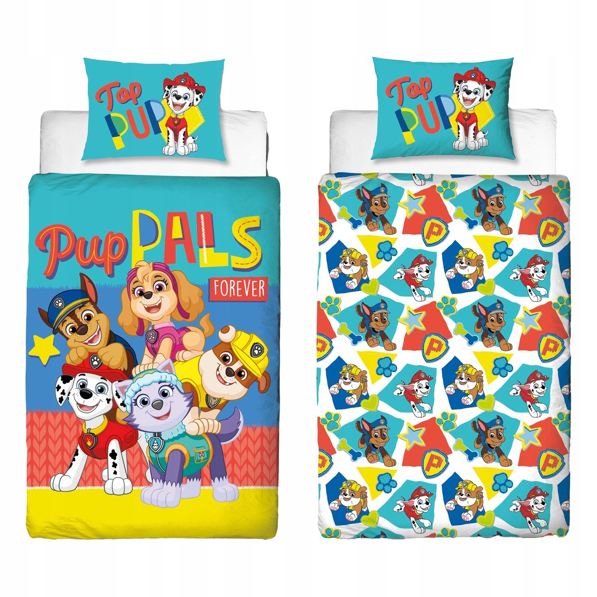 PAW PSI PATROL KPL POŚCIEL CHASE MARSHALL RUBBLE SKYE ROCKY PREZENT 140X200