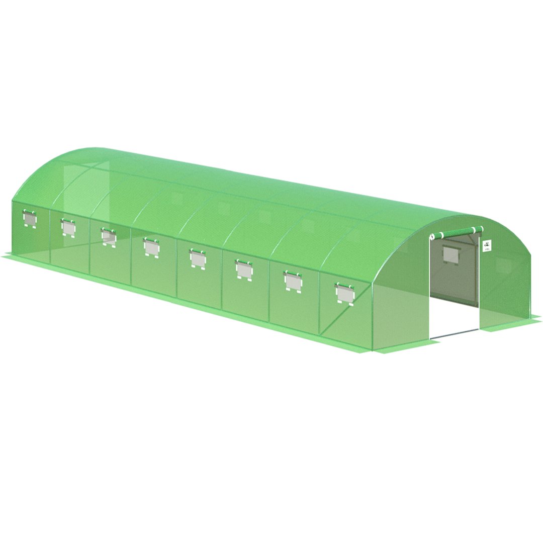 Tunel Podwójne Drzwi 4X10X2 - 40M2 Zielony