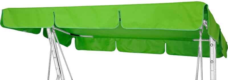 Dach na huśtawkę z wycięciami 120x214 cm limonka