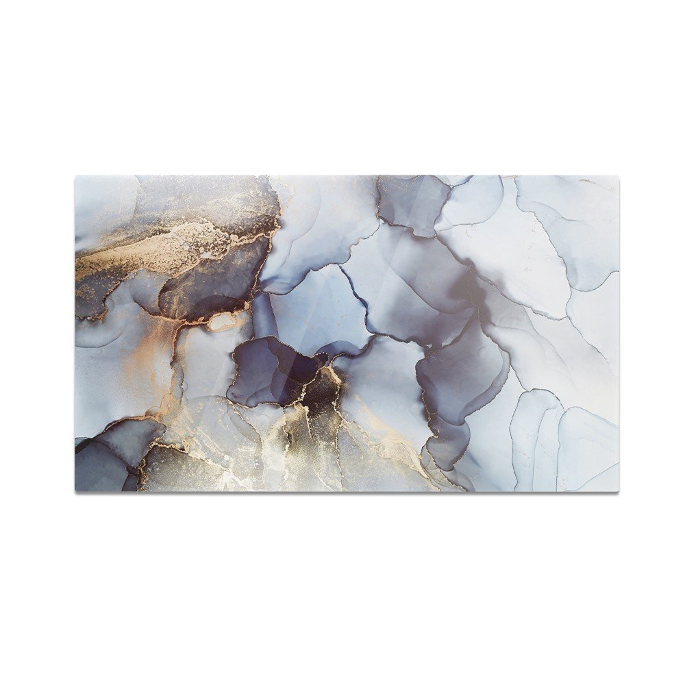 Szklana deska kuchenna HOMEPRINT Kolorowy atrament ze złotem 60x52 cm
