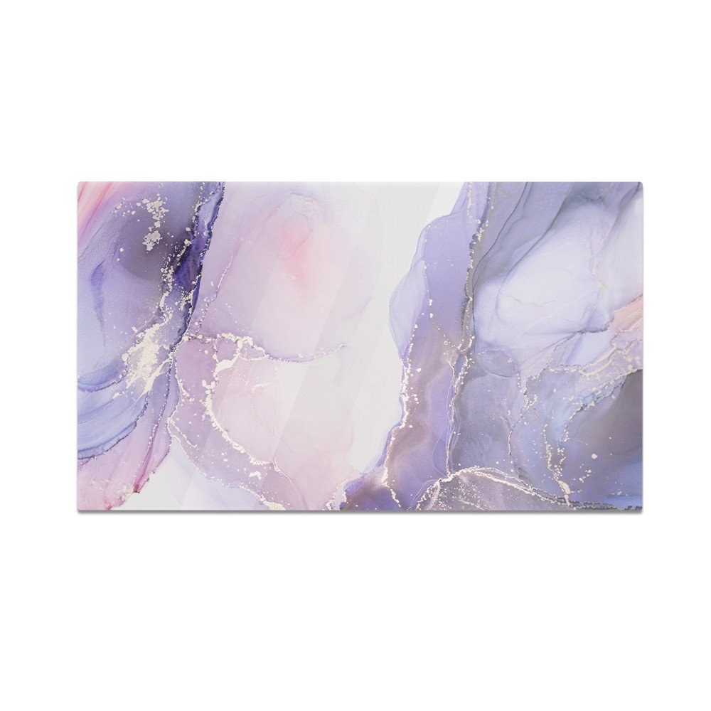 Szklana deska kuchenna HOMEPRINT Fioletowo-różowy marmur 60x52 cm
