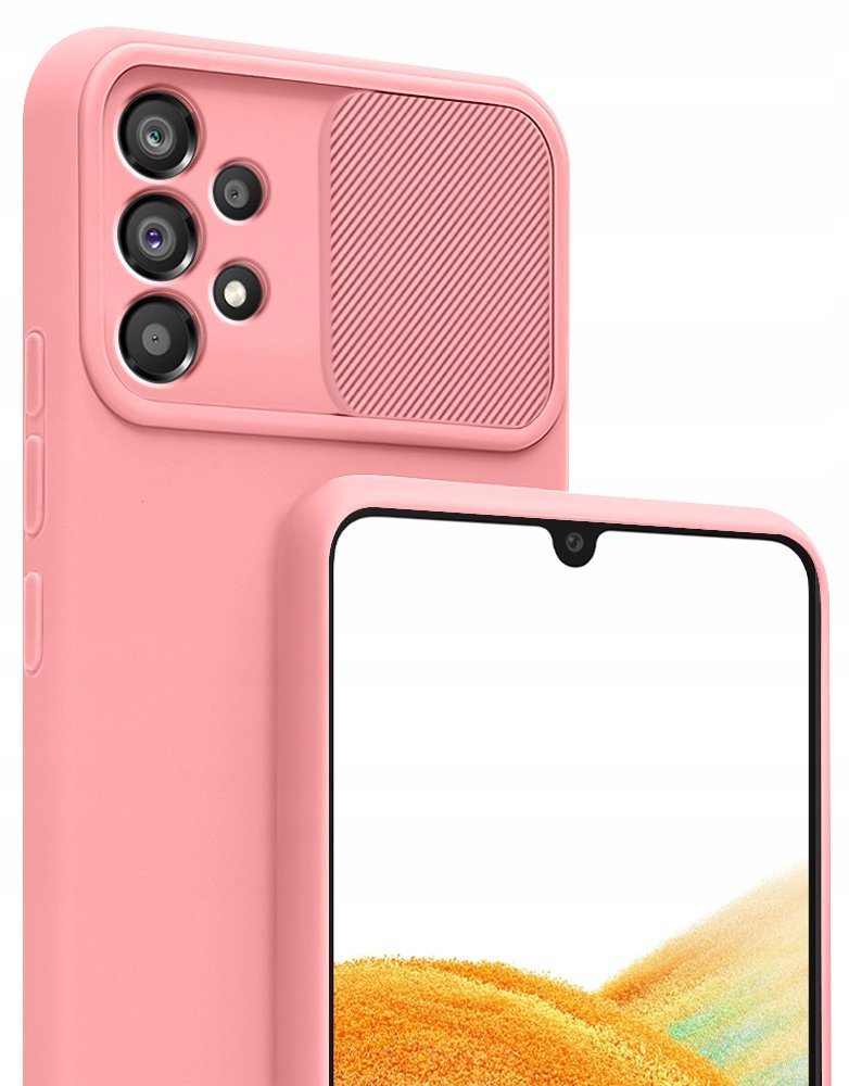 Etui SILICONE CamShield + Szkło do Samsung A33 5G