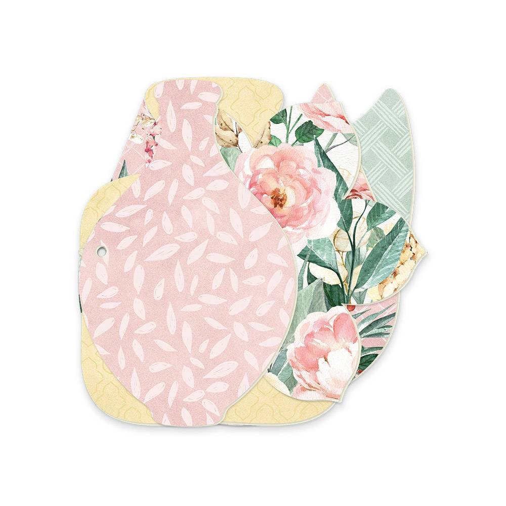 Baza albumowa z papierem Flowerish - Mix and match, 15x15cm, 1kpl.