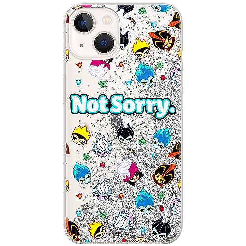 ERT GROUP etui na telefon Apple Iphone 13, case oryginalny i oficjalnie licencjonowany przez Disney, wzór Disney Villains 005, optymalnie dopasowane, z efektem płynnego brokatu