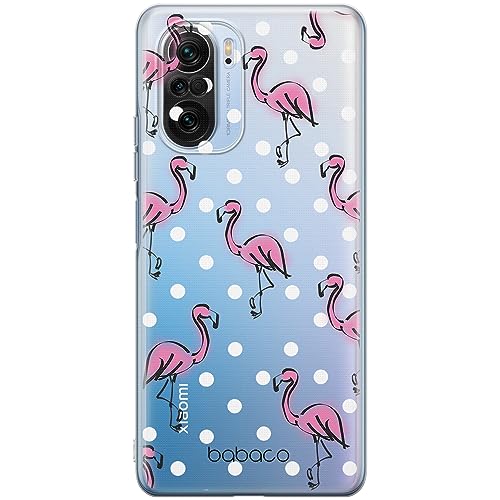 ERT GROUP etui na telefon Xiaomi MI 11i/ REDMI K40/K40 PRO/POCO F3/ F3 PRO, case oryginalny i oficjalnie licencjonowany przez Babaco, wzór Flamingo 003, plecki z TPU częściowo przeźroczyste