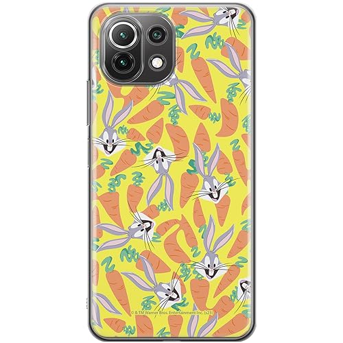 ERT GROUP etui na telefon Xiaomi 11 LITE 4G / 11 LITE 5G, case oryginalny i oficjalnie licencjonowany przez Looney Tunes, wzór Bugs 017, optymalnie dopasowane, plecki z TPU