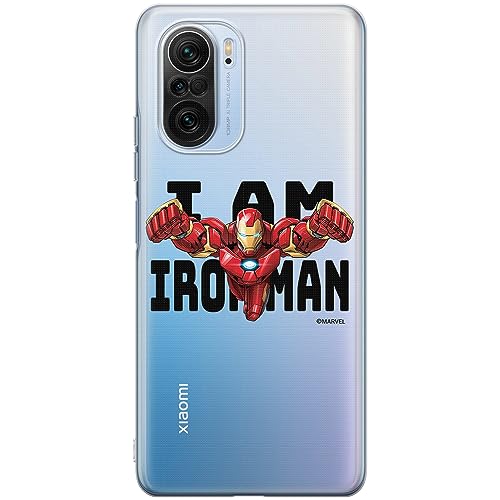 ERT GROUP etui na telefon Xiaomi MI 11i/ REDMI K40/K40 PRO/POCO F3/ F3 PRO, case oryginalny i oficjalnie licencjonowany przez Marvel, wzór Iron Man 028, plecki z TPU częściowo przeźroczyste